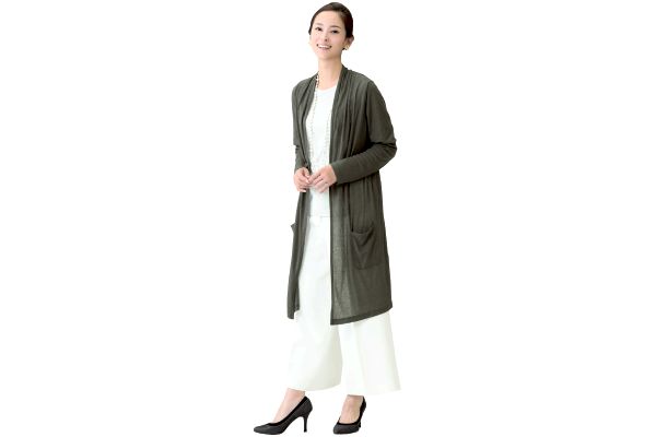 すらっと日よけロングカーデ