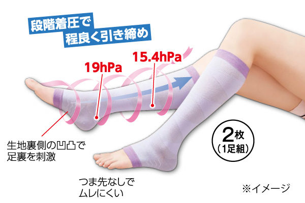 ふくらはぎスッキリ麻混スリムシェイパー