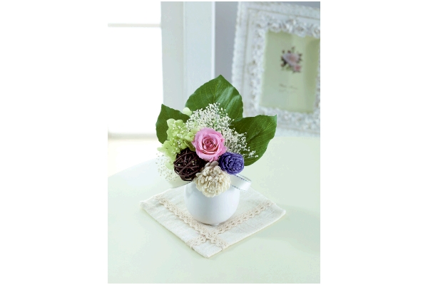 プリザーブドミニ仏花　なごみ