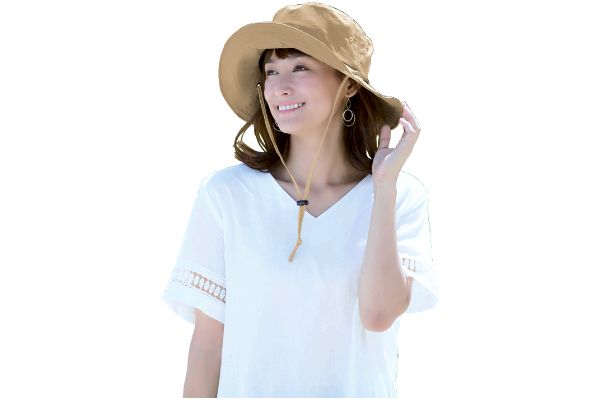 とびにくい洗えるサファリハット