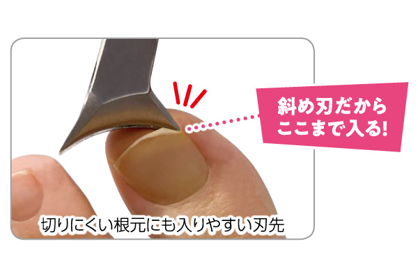 日本製　巻き爪専用　ニッパー式爪切り