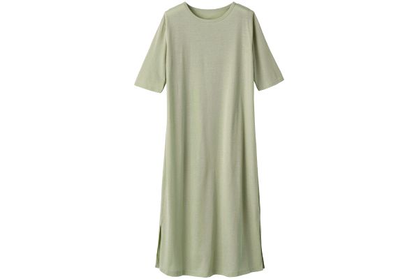 デイリーコットンすぽっとかぶるＴシャツワンピース