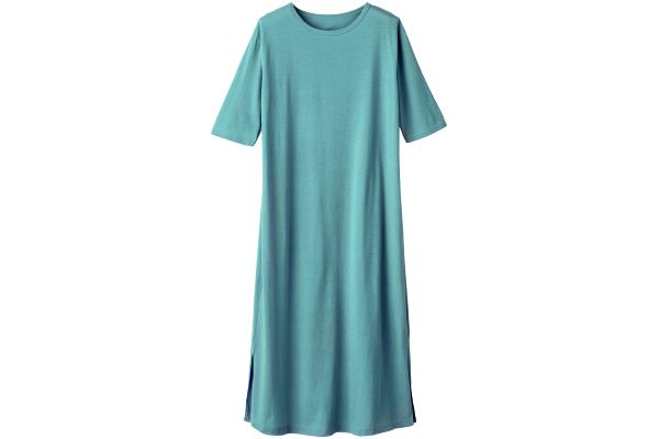 デイリーコットンすぽっとかぶるＴシャツワンピース