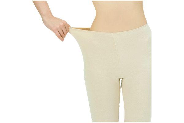 【ネット限定】綿１００％やわらかガーゼ編５分丈パンツ　　ＬＬ　ベージュ