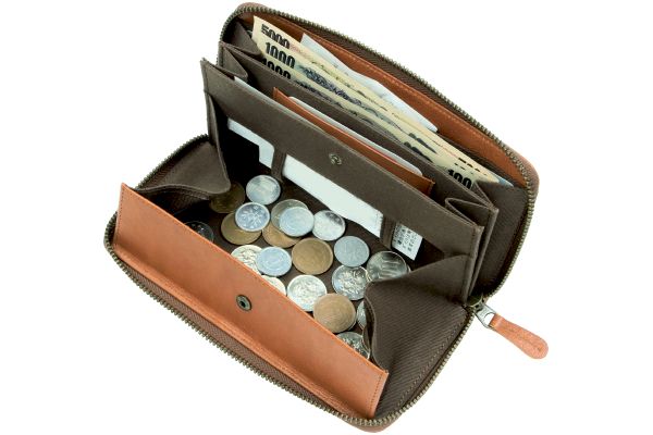 【ネット限定】野村修平　レシートすっきり牛革長財布