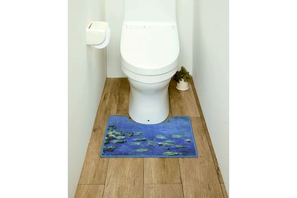 名画トイレマット　モネ　睡蓮