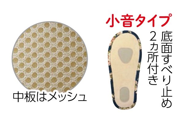 洗える小音フィットスリッパ