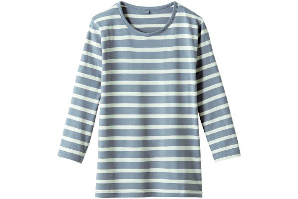インド綿七分袖Ｔシャツ