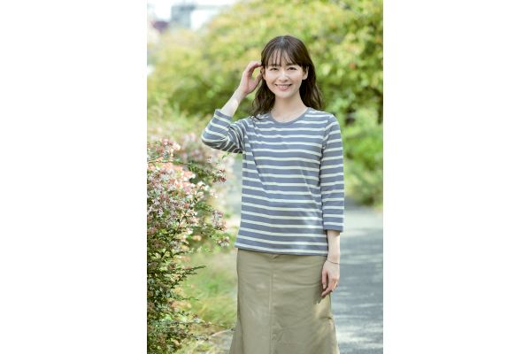 インド綿七分袖Ｔシャツ