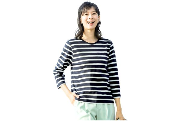 インド綿七分袖Ｔシャツ
