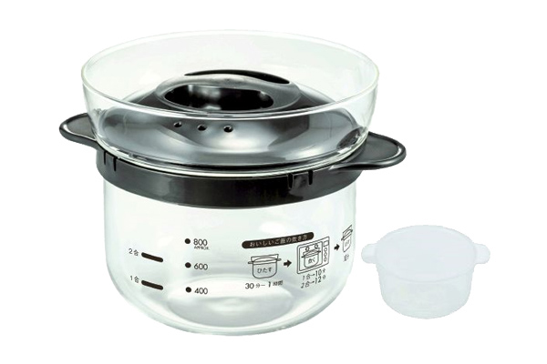 ［ＨＡＲＩＯ］ガラスのレンジご飯釜