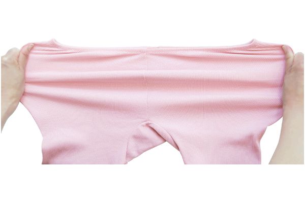 【ネット限定】ゴムが肌に当たらない綿１００％深ばきショーツ５分丈　（２色組）　Ｌ