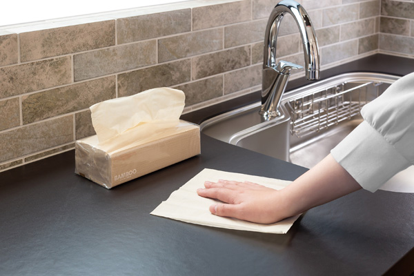 [竹パルプを50％配合した]ペーパータオル