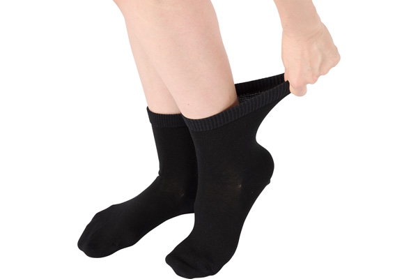 つま先ゴロつきにくいゴムなしソックス