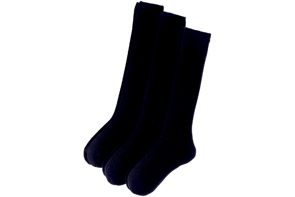 ホット裏起毛ハイソックス　3足組