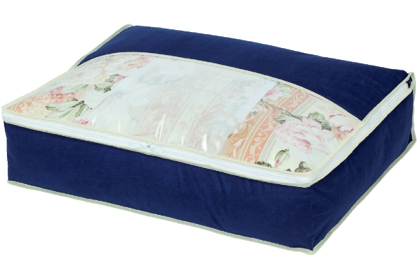 羽毛布団を小さく収納するケース 紺