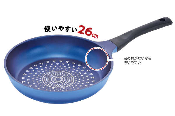 [カルキャス]ＩＨ対応ダイヤモンドコートフライパン