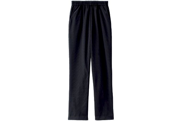 裏起毛すっきりミセスパンツ ＬＬブラック