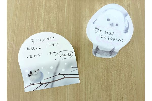雪の妖精シマエナガふせんＢＯＯＫ