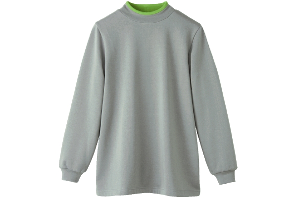 裏起毛あったかスエットチュニック Mライトグレー