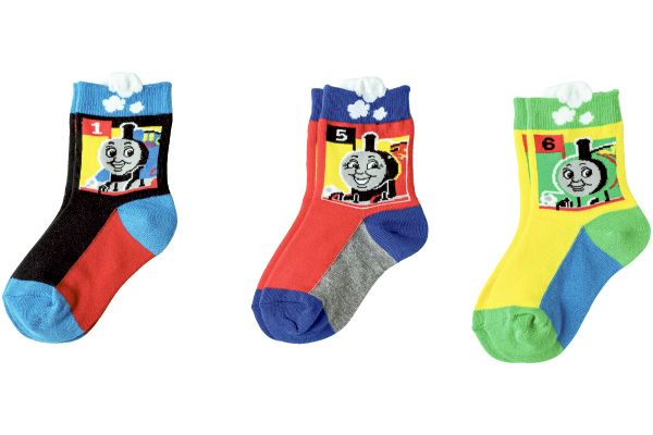 【ネット限定】トーマスなかよしフレンズソックス　（３柄組　13〜19cm）　　