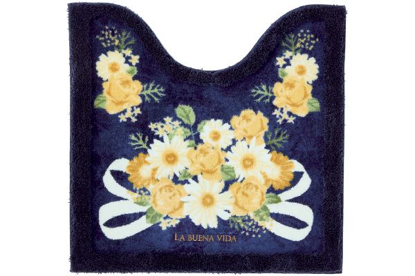 トイレマット　ブエナヴィーダ（ブーケ） レギュラー６０×６０ｃｍ