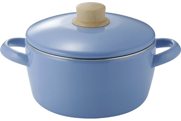 【ネット限定】ホーローキャセロール　（２０ｃｍ）　ブルー　
