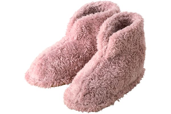 洗えるぽかぽかルームブーツ ピンク