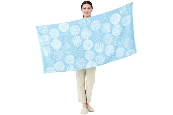 ナチュラルジャガード大判バスタオル　バブル