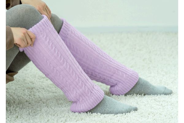やわらかボアのあたたかふくらはぎウォーマー