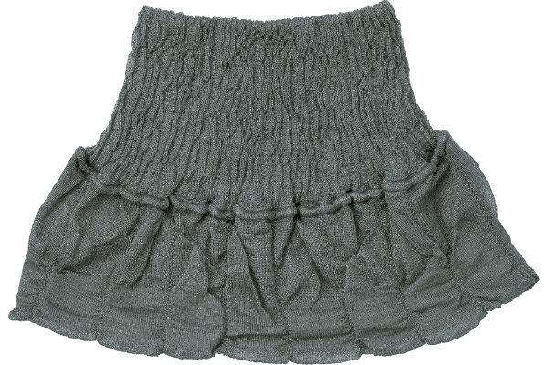 しっとりシルクネックカバー グレー