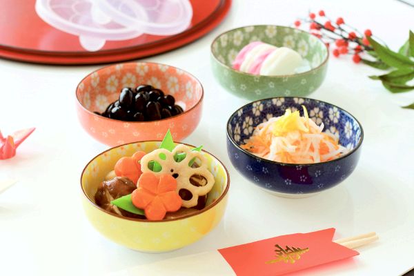 [美濃焼]花づくしノンラップ小鉢