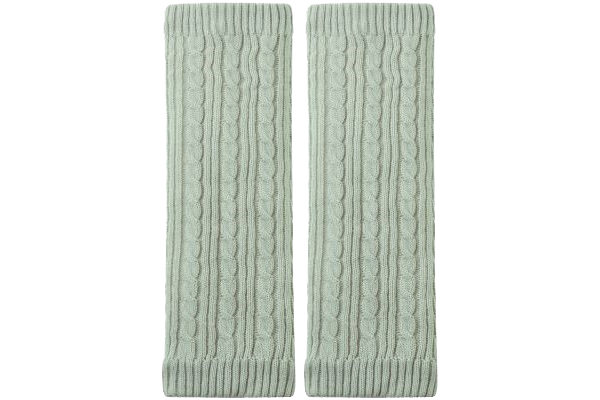 やわらかボアのあたたかふくらはぎウォーマー （２枚）ライトグレー