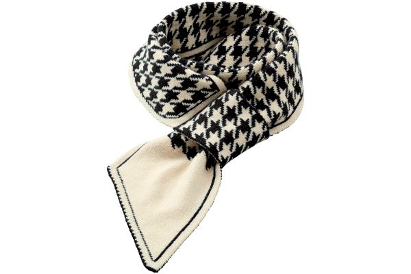 クルクル巻いて通すだけマフラー ブラック