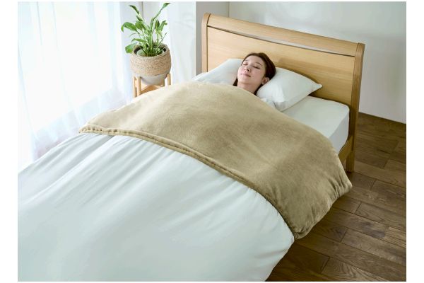 しっとりなめらか衿カバー １５０×６０ｃｍベージュ