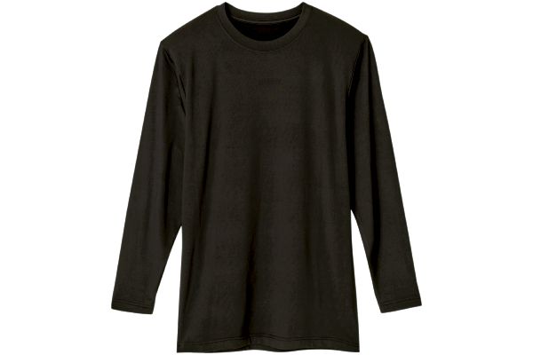 メンズ裏起毛あたたかインナー Ｍブラック