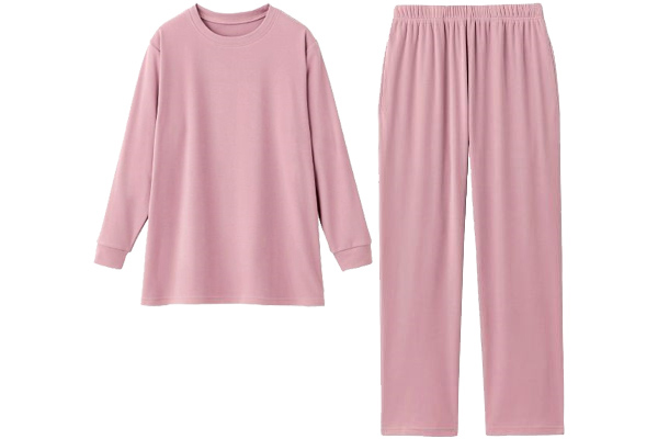 伸びのび楽ちんやわらかルームウエア Ｍ〜Ｌピンク