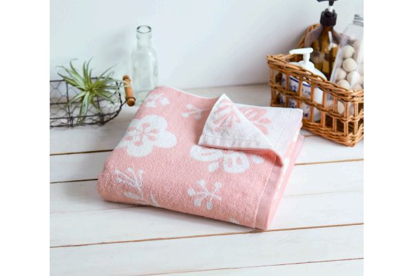 ［今治タオルブランド］バスタオルフラワー サクラピンク