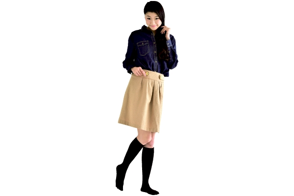 黒の5本指ハイソックス