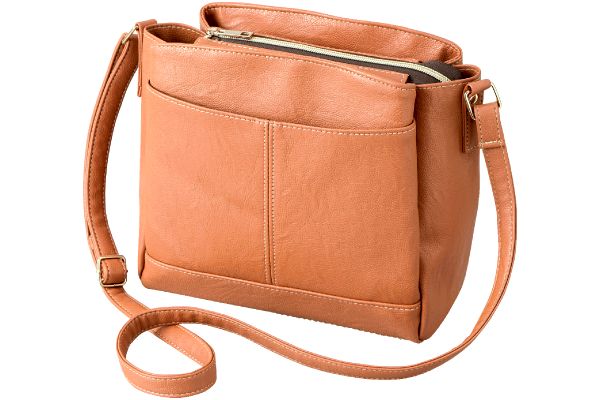 すっきり整頓お出かけショルダーバッグ キャメル
