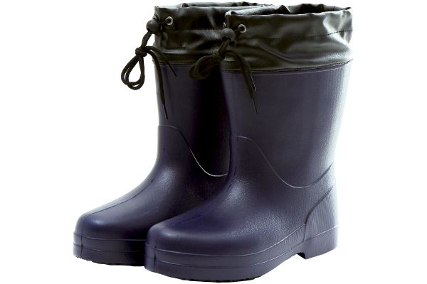【ネット限定】フード付き軽量レインブーツ　メンズ　　Ｌ　ネイビー