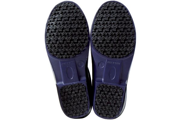 【ネット限定】フード付き軽量レインブーツ　メンズ　　Ｌ　ネイビー