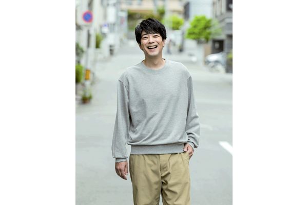 メンズ綿混トレーナー