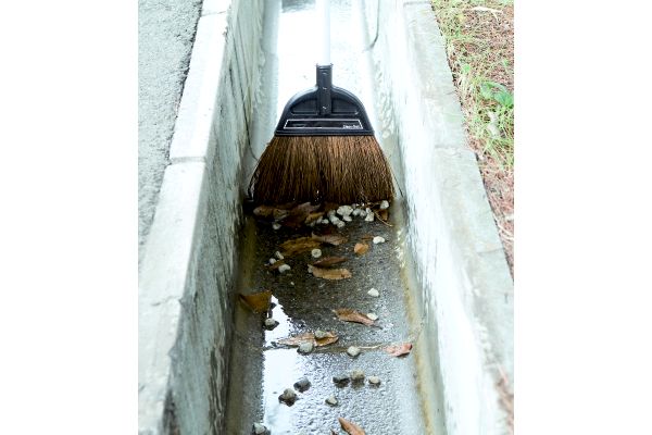 コシの強い庭ほうき　シダ　L