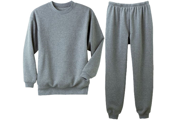 裏起毛パジャマ （男性用）Ｍ〜Ｌグレー