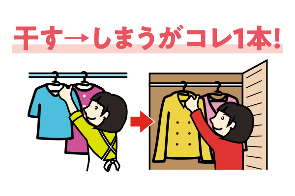 洗濯にも使えるすべりにくいハンガー