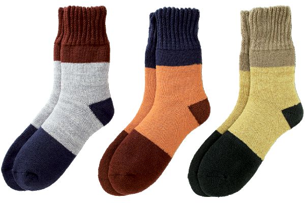 まるで毛布な裏起毛カラフルソックス