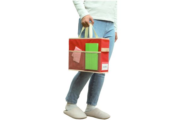持ち運びできる収納ボックスバッグ