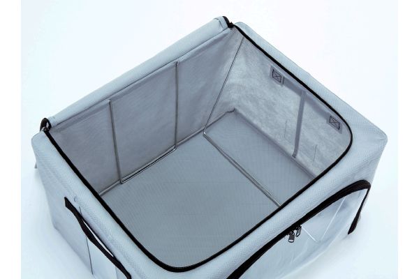 【ネット限定】積み重ね出来るワイヤー入り収納ケース　（中）