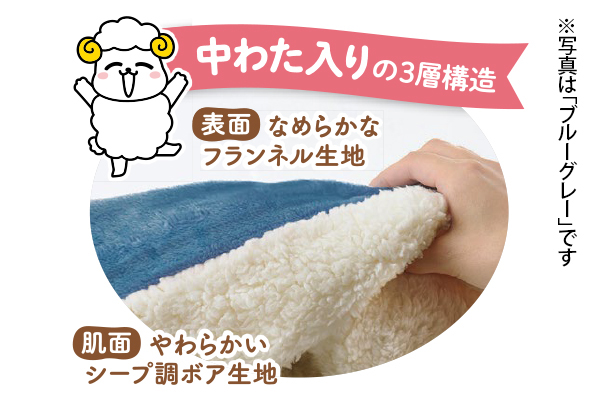 ふんわりもこもこシープ調毛布